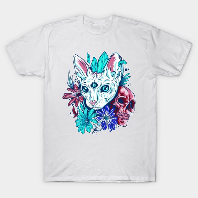 Vapor Cat T-Shirt by aaallsmiles